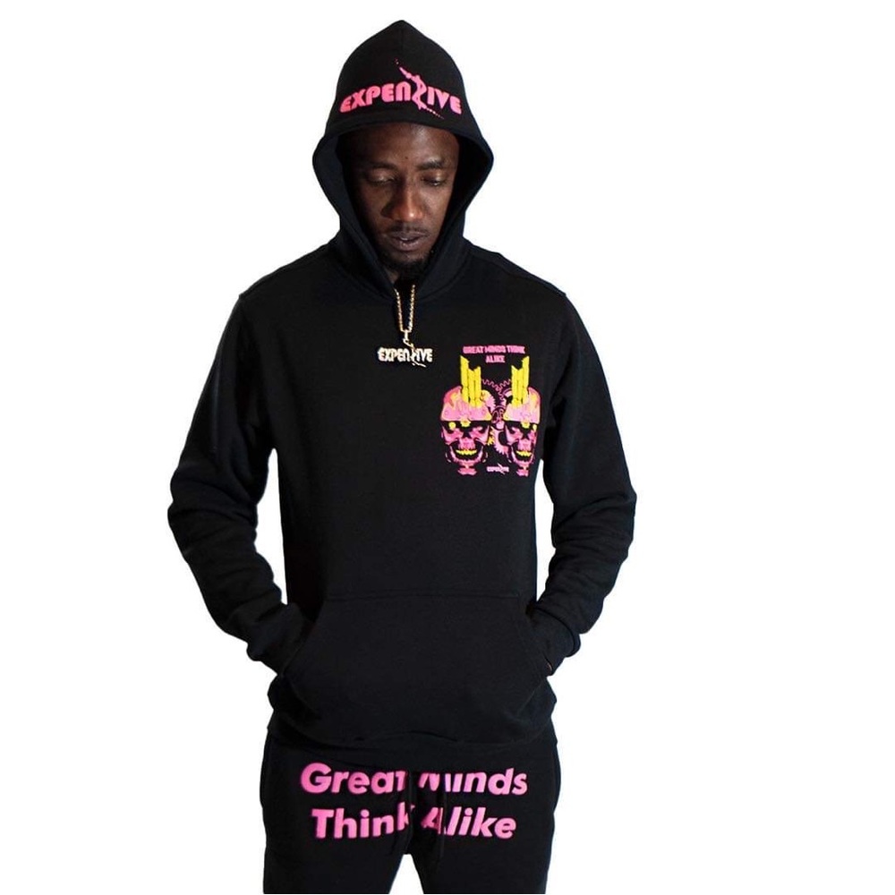 GTMA BLACK/PINK SWEATSUIT